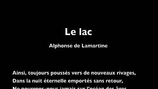 quotLe Lacquot dAlphonse de Lamartine  lecture [upl. by Layla]