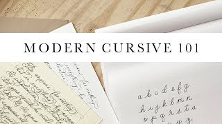 Modern Cursive 101  The Even Script  An Authentic by Frani Tutorial [upl. by Goldshell]