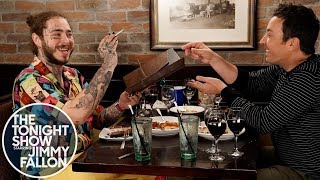 Post Malone Takes Jimmy Fallon to Olive Garden [upl. by Larual]