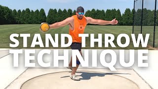 BASIC Discus Throw Technique the power throw [upl. by Owiat329]