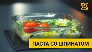 Паста со шпинатом  Вкусно полезно с GEFEST [upl. by Ecirpac]