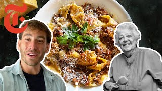 How To Make Marcella Hazans Famous Bolognese Sauce  NYT Cooking [upl. by Kalina]