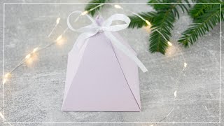 DIY Geschenkbox aus Papier basteln  Geschenkschachtel selber machen [upl. by Atiuqa717]