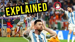 Netherlands vs Argentina Ref amp VAR Decisions  Explained [upl. by Ahsiyk997]