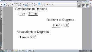 Convert Radians to Revolutions to Degrees [upl. by Mimajneb973]