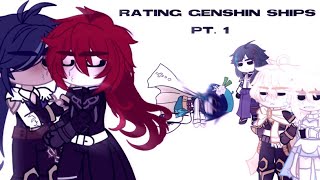 rating genshin ships  PT 1  💏 [upl. by Einaffets]