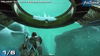 God of War All Odins Ravens in Helheim Allfather Blinded Trophy Guide [upl. by Notaes875]