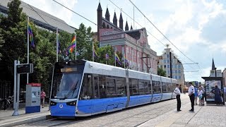 Straßenbahn Rostock 2015 Tram Rostock [upl. by Drawe]