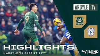 Plymouth Argyle v Cardiff City highlights [upl. by Atiroc276]