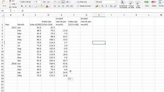 Creating an Index Number series in Excel [upl. by Duster]