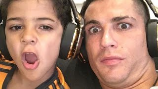 Ronaldo And His Son FUNNY Moments [upl. by Narhem]