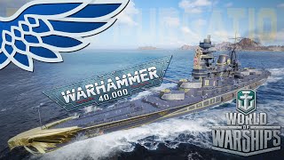 World of Warhammerships  Ignis Pugatio Battleship  Lets Try World of Warships [upl. by Adna53]