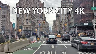 Driving Downtown  New York City 4K  USA [upl. by Rolat]