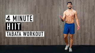 4 Minute HIIT Tabata Workout w Ash Crawford [upl. by Nnylcaj]