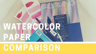 Canson vs Fabriano Studio  Watercolor Paper Comparison for Beginners [upl. by Mona675]