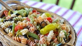 Potluck Pasta Salad Recipe [upl. by Ailahk]