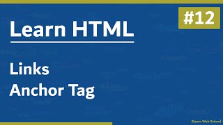 Learn HTML In Arabic 2021  12  Links  Anchor Tag [upl. by Yeldoow]