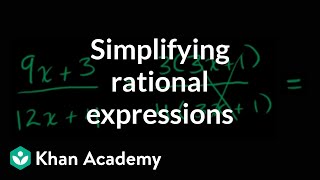 Simplifying rational expressions introduction  Algebra II  Khan Academy [upl. by Aoht]