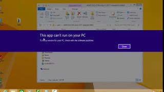 How To Fix This App cant run on your PC On Windows 810 [upl. by Dnalrah739]