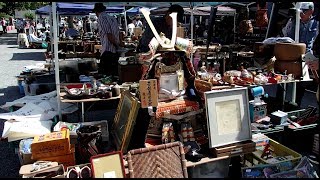 Toji Temple Fleamarket Antique MarketKyoto in Japan [upl. by Engelbert]