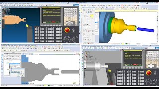 Mastercam  Simulador FANUC pieza torno 1 [upl. by Anerul]