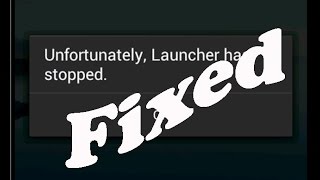 Fix unfortunately launcher has stopped working in androidtablets [upl. by Taryne]