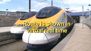 Eurostar Brussels to London Drivers eye view PREVIEW [upl. by Liliane]