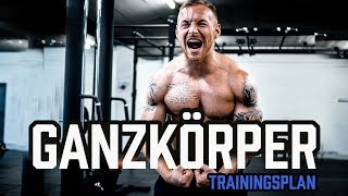 GANZKÖRPER TRAININGSPLAN für das Fitnessstudio  Workout für Anfänger und Fortgeschrittene im Gym [upl. by Desma283]