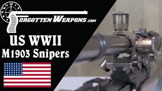 US WW2 Springfield Sniping Rifles [upl. by Manley]