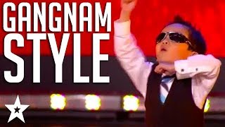 4 Year Old Kid Tristan Dances Gangnam Style on Belgiums Got Talent  Got Talent Global [upl. by Nniw]