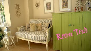 Room Tour  Shabby Chic Lounge  Relaxing Video [upl. by Adieno]