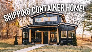 900sqft Shipping Container House w Basketball Court  Container Home Airbnb Tour [upl. by Gunilla800]