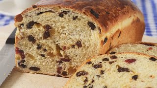 Fruit Bread Recipe Demonstration  Joyofbakingcom [upl. by Adnovaj]