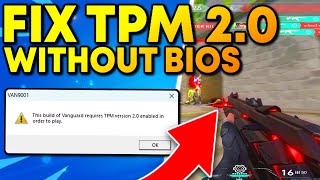 How to Fix Valorant TPM 20 Windows 11 Without BIOS 2025 [upl. by Rowe]