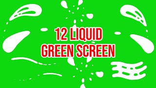 Top 12  Green Screen Liquid Shape  by Green Pedia [upl. by Phio]