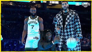 Jaylen Brown Dunks Over Kai Cenat  2024 NBA Slam Dunk Contest [upl. by Eelarat915]