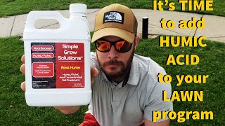 Does adding HUMIC ACID to your LAWN change EVERYTHING BEFORE and AFTER DRONE FOOTAGE [upl. by Einot425]