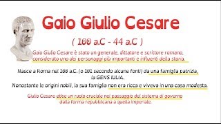 Gaio Giulio Cesare [upl. by Pride399]