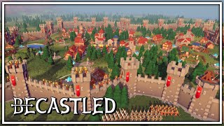 BECASTLED Gameplay Español  CITY BUILDER MEDIEVAL [upl. by Sihtam665]