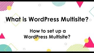 What is WordPress Multisite How to set up a WordPress Multisite [upl. by Ecilahc120]