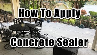 Concrete Sealer Application [upl. by Maibach]