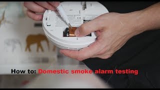 Domestic mains interlinked smoke alarm testing [upl. by Kenleigh]