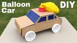 How to Make Amazing Balloon Powered Car  Air Car [upl. by Amalberga]