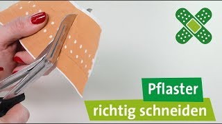 Pflaster richtig schneiden  3 praktische Klebetechniken [upl. by Aisaim]