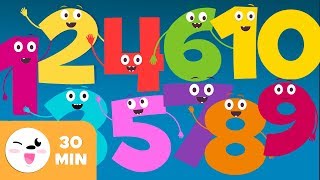 Numbers from 1 to 10  Number Songs  Learning to Count the numbers [upl. by Nevanod]