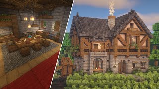 Minecraft Big Cottage House Interior [upl. by Aiynat50]