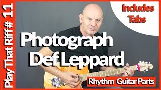 Photograph by Def Leppard  Guitar Lesson Tutorial [upl. by Alled492]