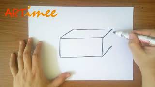 How to Draw a Rectangular Prism [upl. by Dowlen]