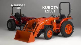 Kubota L2501 vs Mahindra 1526 [upl. by Immac]