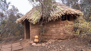 Adobe Hut With Thatched Roof [upl. by Eeramit]